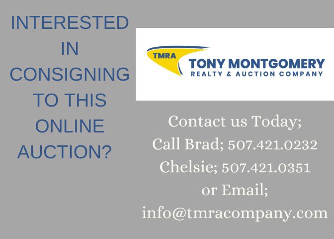 Interested in consiging to this Online Auction Larry & Betty Brubaker Retirement